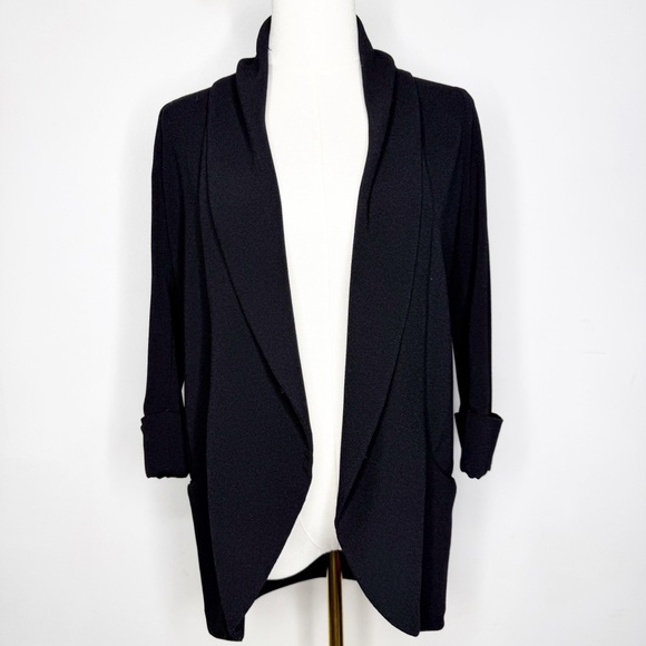 Wilfred Unstructured Cardigan Chevaliar Black Blazer Jacket Size 0 - Picture 1 of 9